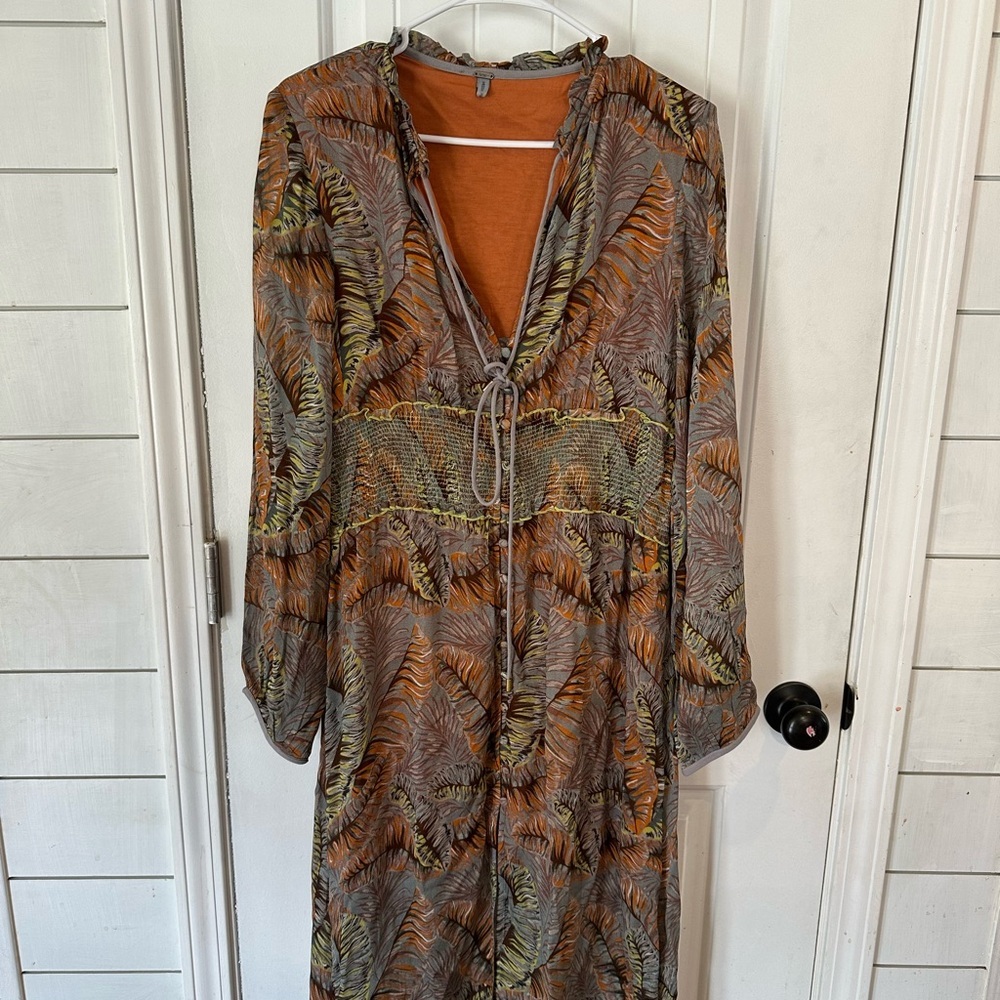 Anthropologie link Multicolor Long Sleeve Dress
